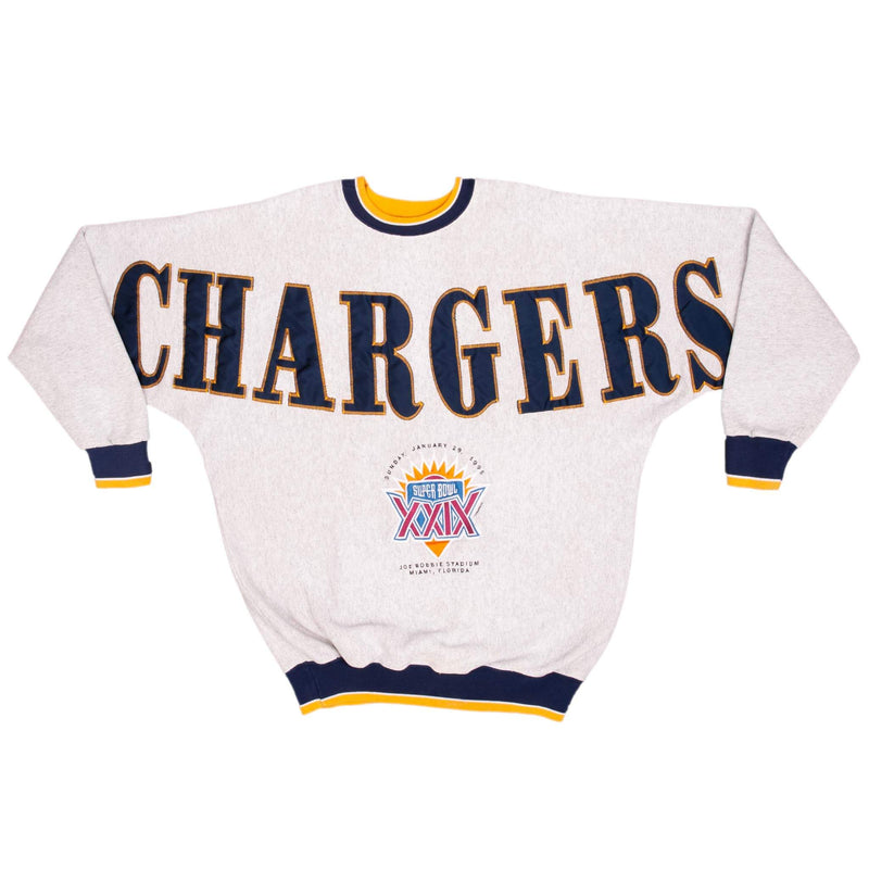 Vintage Nfl San Diego Chargers Legends Athletics All Over Print 1990S Sweatshirt XL Made In Usa