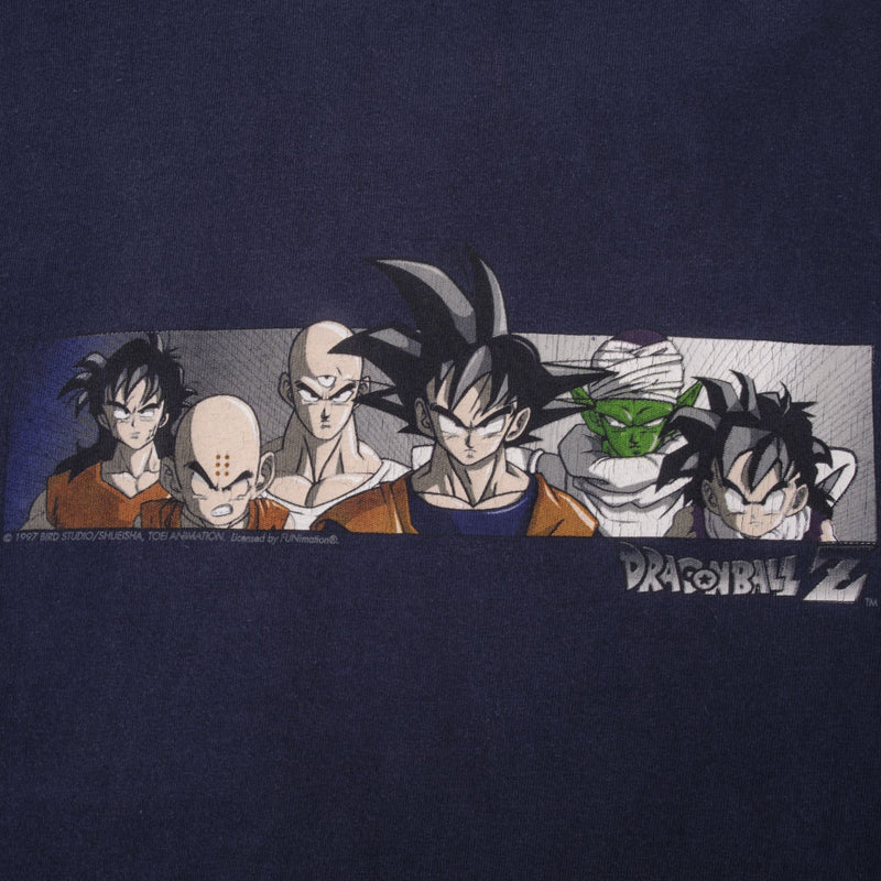 Vintage Dragon Ball Z Box Logo Bird Studio Tee Shirt 1997 Size Large