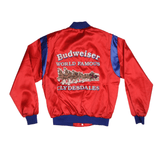 VINTAGE BUDWEISER BOMBER JACKET 90s SIZE MEDIUM MADE IN USA