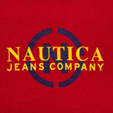 Vintage Nautica Jeans Red Long Sleeve Tee Shirt 2000S Size XL