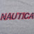 Vintage Nautica Embroidered Grey Long Sleeve Tee Shirt 2000S Size Large