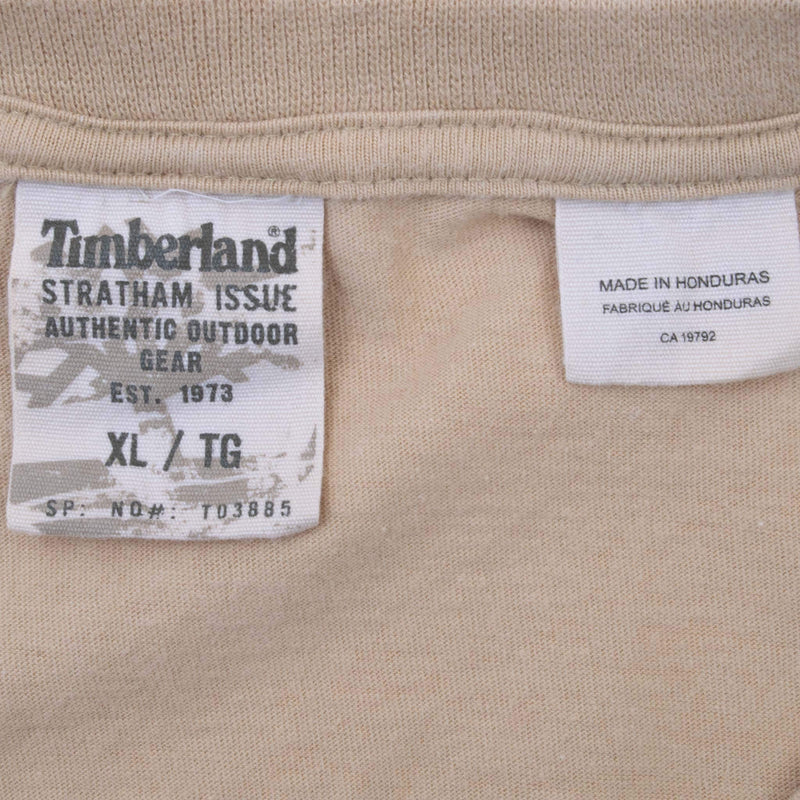 VINTAGE TIMBERLAND LONG SLEEVE BEIGE TEE SHIRT XL