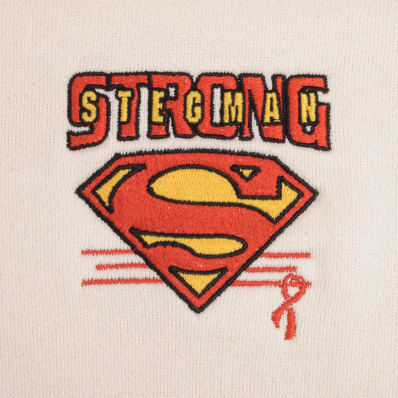 Vintage Superman Strong Stegman Oneita Sweatshirt 1990S Size Medium Youth (12/14) Made In USA