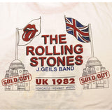 VINTAGE THE ROLLING STONES EUROPE'82 TOUR TEE SHIRT 1982 SIZE MEDIUM