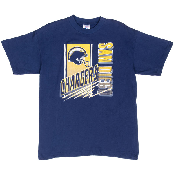 VINTAGE NFL SAN DIEGO CHARGERS TEE SHIRT 1990S LARGE YOUTH MADE IN USA