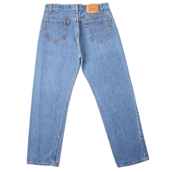 JEANS VINTAGE LEVIS 501 INDIGO 1988-1993 TALLA W33 L29 HECHOS EN EE. UU.