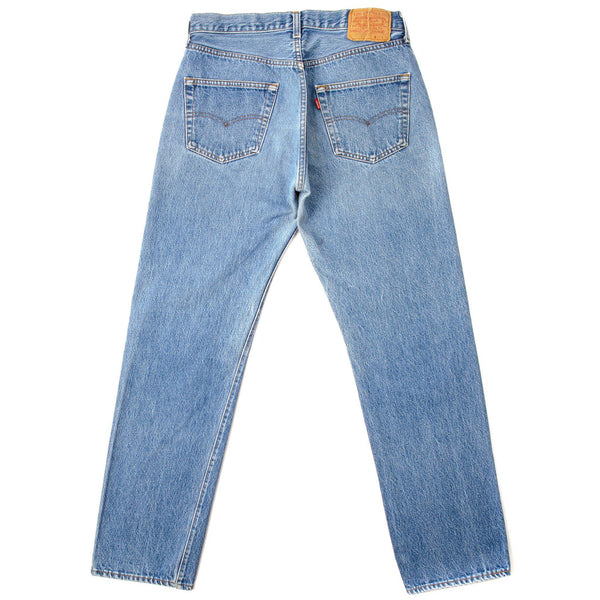 JEANS VINTAGE LEVIS 501 INDIGO 1984-1985 TALLA W31 L30 FABRICADO EN EE. UU.