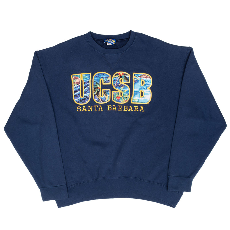 Vintage Ucsb Santa Barbara Sweatshirt 1990S Size Large Made In Usa