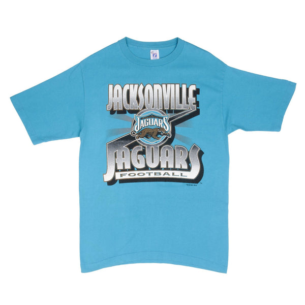 CAMISETA VINTAGE NFL JACKSONVILLE JAGUARS BANNED LOGO 1994 GRANDE FABRICADA EN EE. UU.