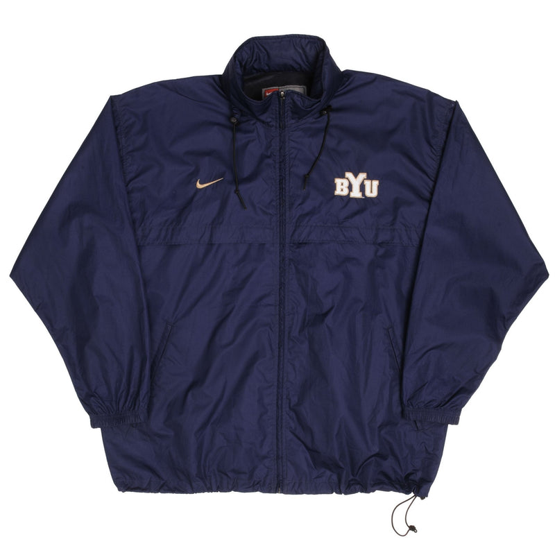  Vintage Nike Byu Brigham Young University Windbreaker Jacket 2000S Size Large