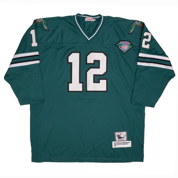 Vintage NFL Philadelphia Eagles Randall  Cunningham #12 Mitchell And Ness Throwback Jersey 1992 Size 52 