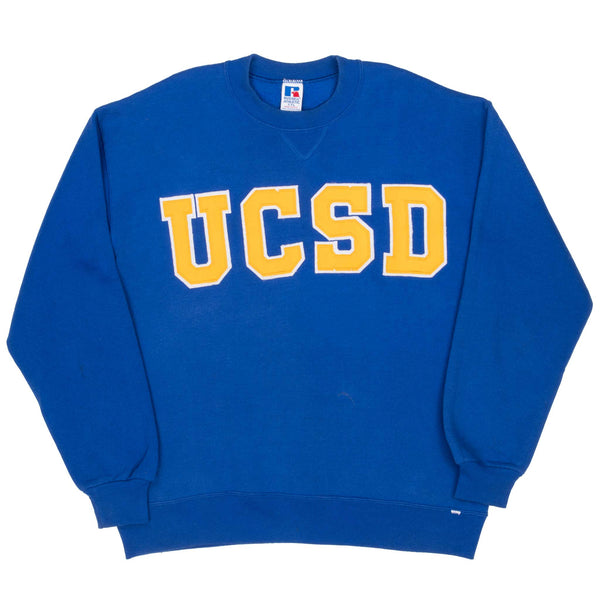 Vintage UCSD University Of California San Diego Russell Sweatshirt 1990S Size 2XL Made In Usa