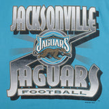 VINTAGE NFL JACKSONVILLE JAGUARS BANNED LOGO TEE SHIRT 1994 LARGE MADE IN USA