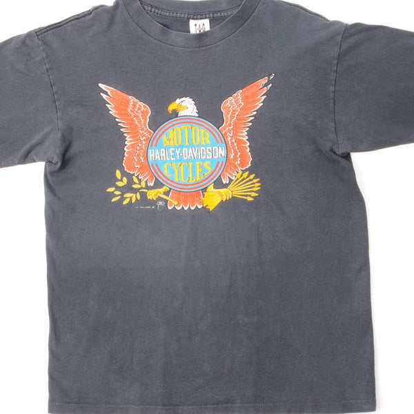 CAMISETA VINTAGE HARLEY DAVIDSON TALLA GRANDE FABRICADA EN EE. UU.