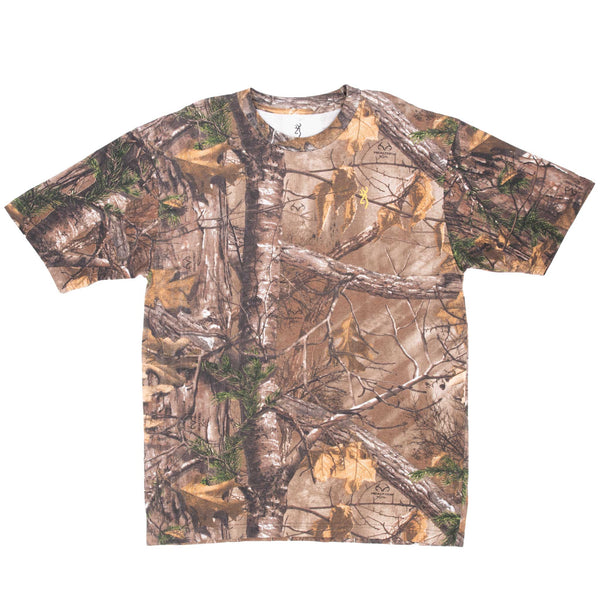 Vintage Hunting Realtree Xtra Camo Browning Tee Shirt Size Large