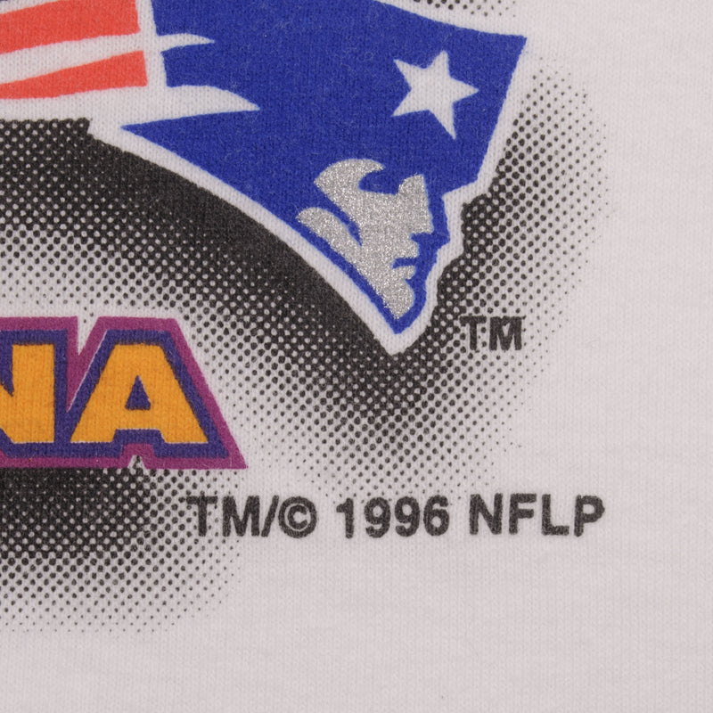 Vintage NFL New England Patriots Vs Green Bay Packers Super Bowl XXXI 1997 Tee Shirt Size XL