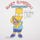 Vintage The Simpsons Bart Underachiever 1989 Tee Shirt Size Large Made In USA With Single Stitch