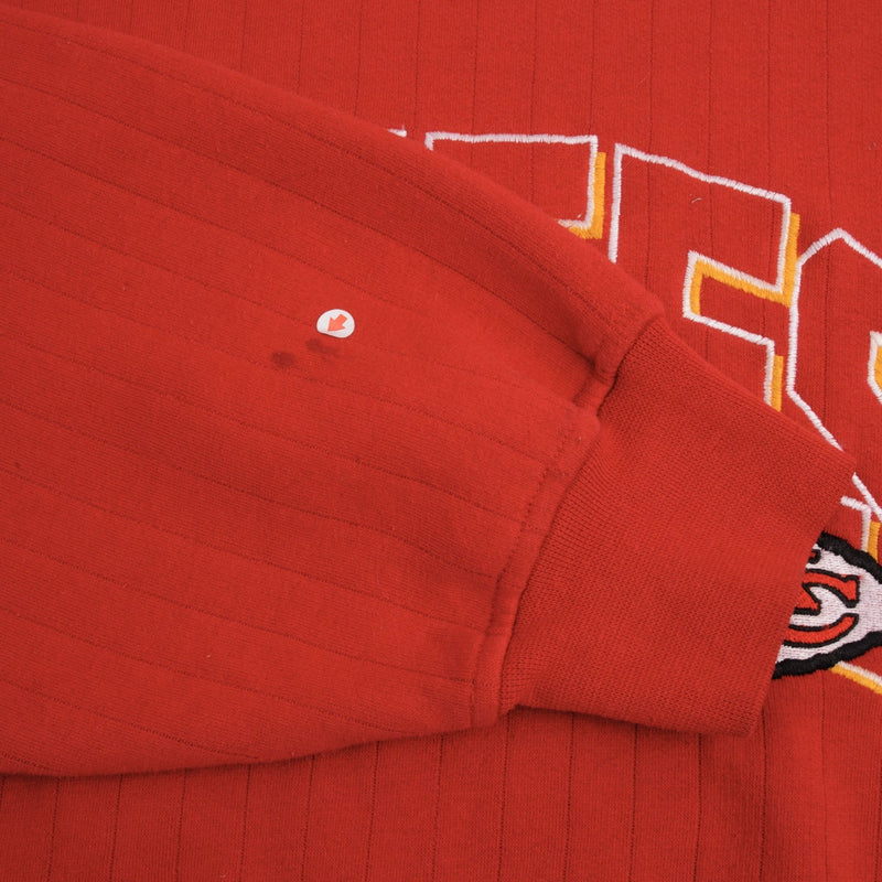 SUDADERA VINTAGE DE LA NFL CON BORDADO DE LOS KANSAS CITY CHIEFS, TALLA XL, AÑOS 90