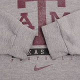 Vintage Nike Center Swoosh Texas A&M University Gray Sweatshirt Size XL 1990S Made In USA