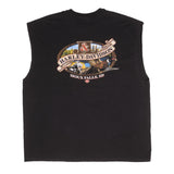 Vintage Harley Davidson Black Hill Rally Sioux Valley Sd Tank Top Tee Shirt 2007 3XL Made In USA