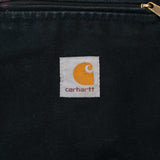 Vintage Carhartt Detroit Blanket Lined Black Jacket J001 BLK 1990S Size XL Made In Usa