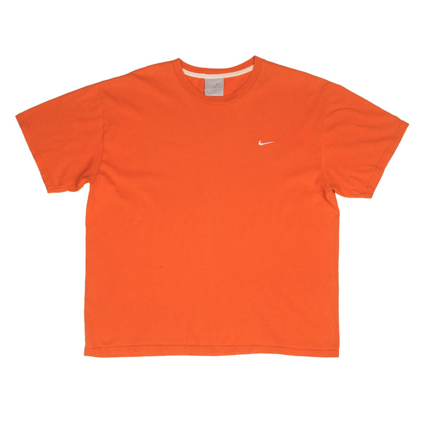 Vintage Nike Classic Swoosh Orange Tee Shirt 2000S Size Medium