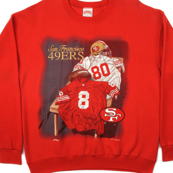 SUDADERA VINTAGE NFL SAN FRANCISCO 49ERS 1995 TALLA GRANDE FABRICADA EN EE. UU.