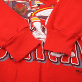 Vintage NFL Kensas City Chiefs Joe Montana Sweatshirt Size L Made In USA 1993