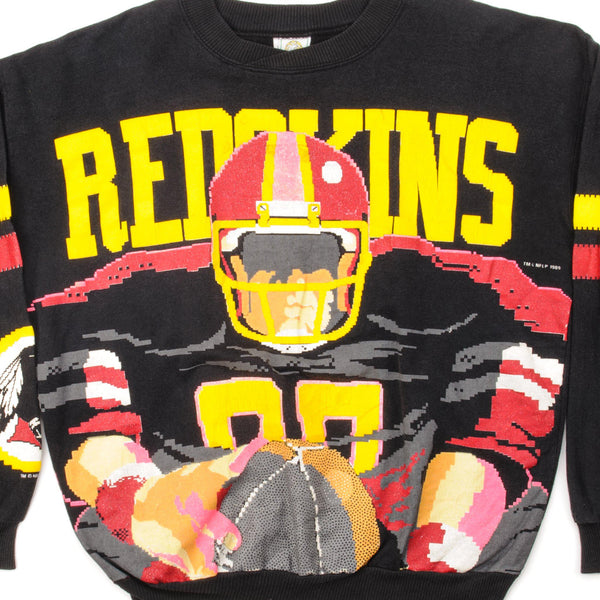 SUDADERA VINTAGE NFL WASHINGTON REDSKINS 1989 TALLA GRANDE FABRICADA EN EE. UU.