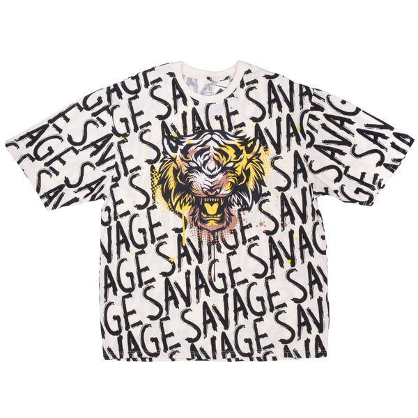 All Over Print Tiger Savage Southpole Tee Shirt Size 2XL