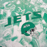 Vintage All Over Print NFL New York Jets Sweatshirt Size XL Made In USA. 1990s