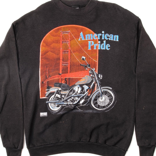 SUDADERA VINTAGE HARLEY DAVIDSON TALLA GRANDE FABRICADA EN EE. UU.