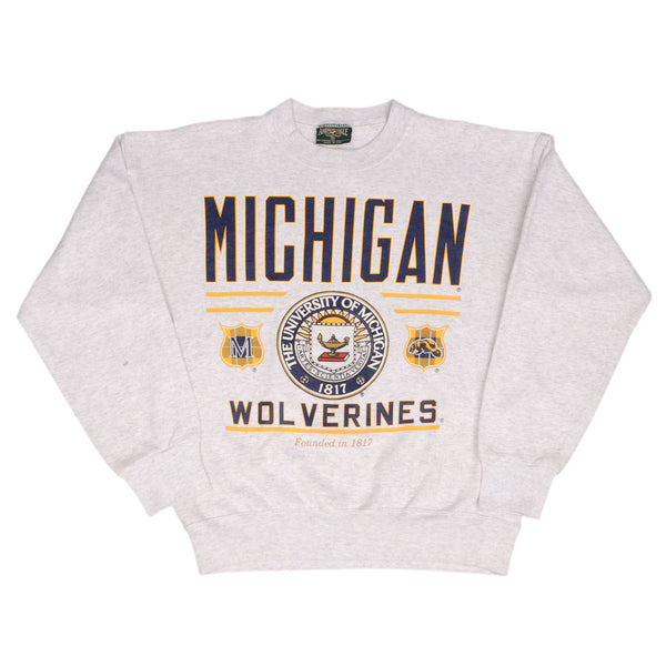 Vintage Ncaa University Of Michigan Wolverines Sweatshirt 1990S Size Medium