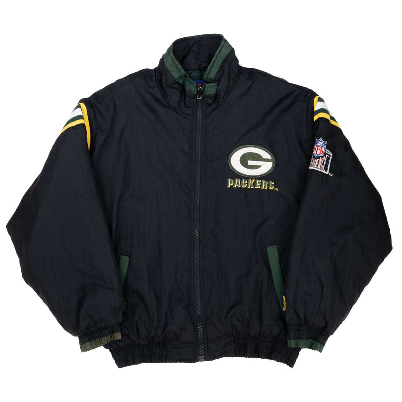 Vintage Nfl Green Bay Packers 1990S Heavy Windbreaker Jacket 1990S Size Large