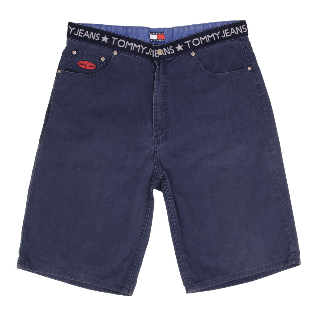 Vintage Tommy Hilfiger Jeans Navy Blue Shorts 1990S Size 34