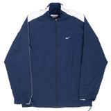 Vintage Nike Classic Swoosh Blue Windbreaker Jacket 2000S Size Large