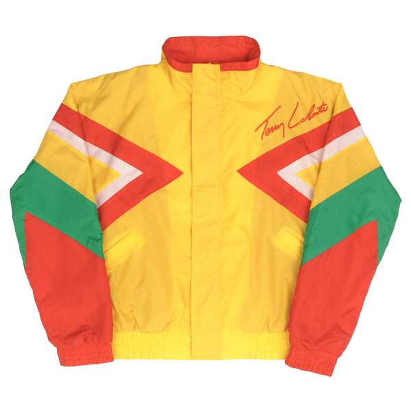 Vintage Nascar Terry Labonte Kelloggs Yellow Windbreaker Jacket 1990S Size Medium