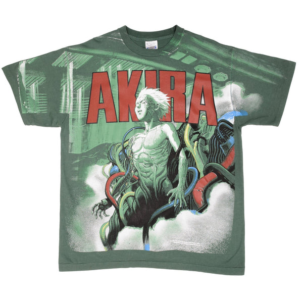 CAMISETA BOOTLEG AKIRA CON ESTAMPADO COMPLETO DE 1988, TALLA XL, UNA SOLA COSTURA