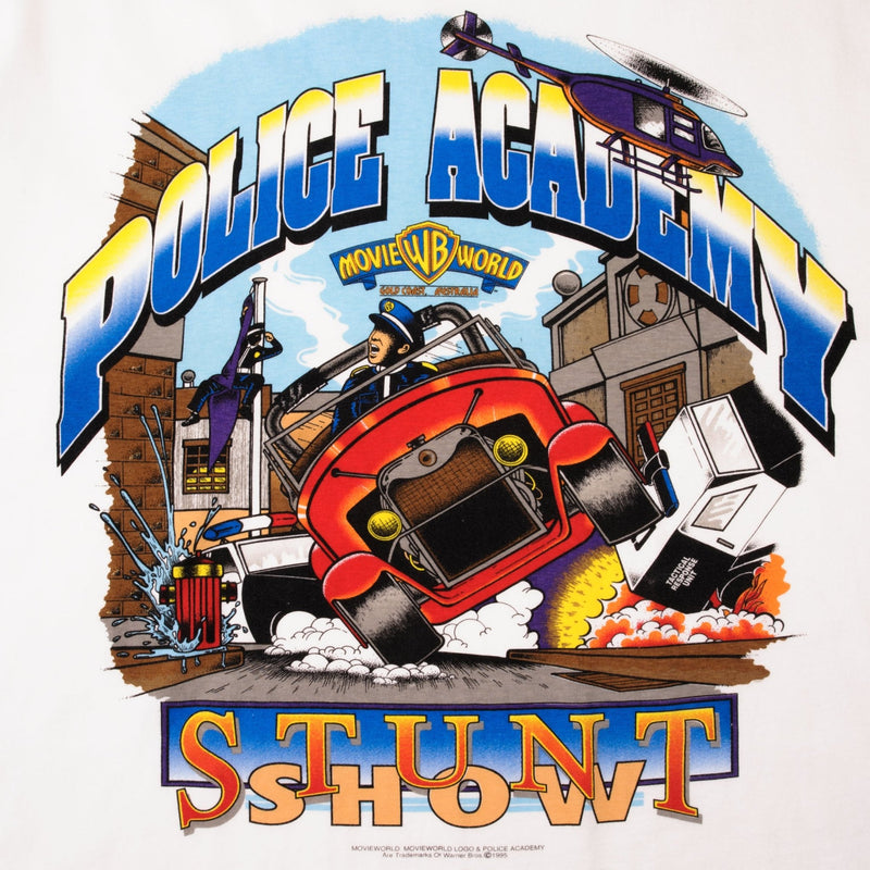 Vintage Warner Bros World Australia Stunt Show 1995 Tee Shirt Size XL