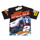 Vintage Deadstock All Over Print Nascar Rusty Wallace 1996 Tee Shirt Size Large Made In Usa