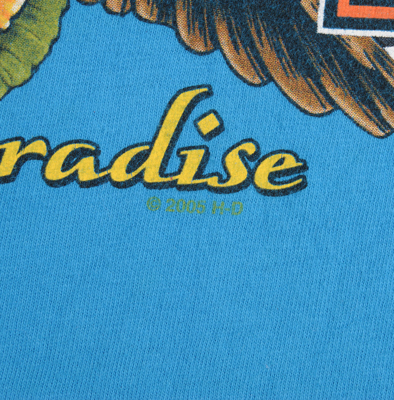 Vintage Harley Davidson Ride In Paradise Honolulu Hawaii 2008 Tee Shirt Size Large