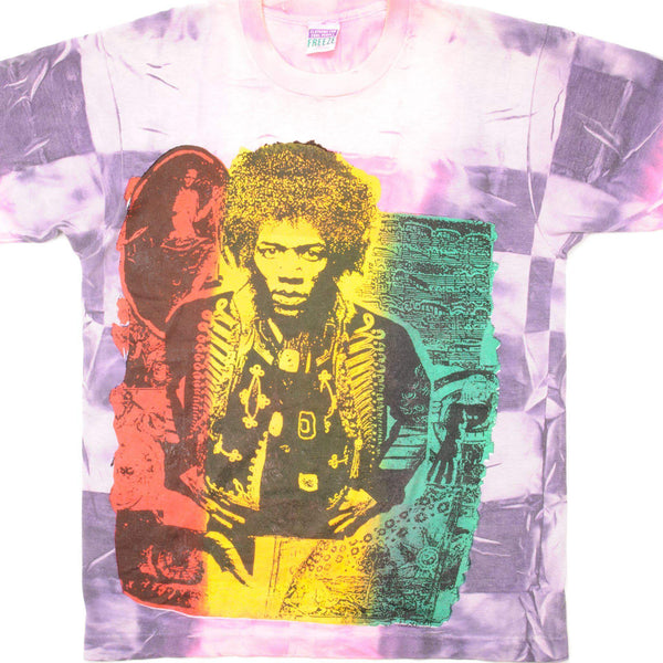 CAMISETA VINTAGE MOSQUITOHEAD DE JIMI HENDRIX CON TEÑIDO ANTIGUO DE LOS AÑOS 90, TAMAÑO MEDIANO, FABRICADA EN EE. UU.