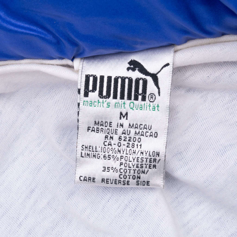 Vintage Puma Blue Windbreaker Jacket 1980S Size Medium