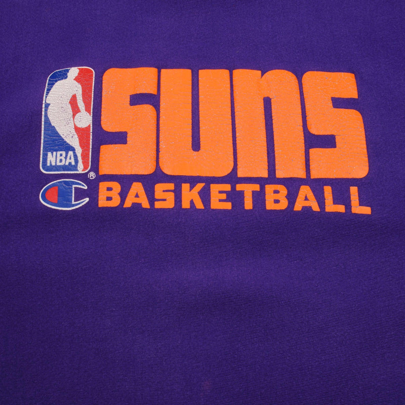 Vintage NBA Purple Phoenix Suns Reverse Weave Champion Sweatshirt 1990S Size Xl Made In USA