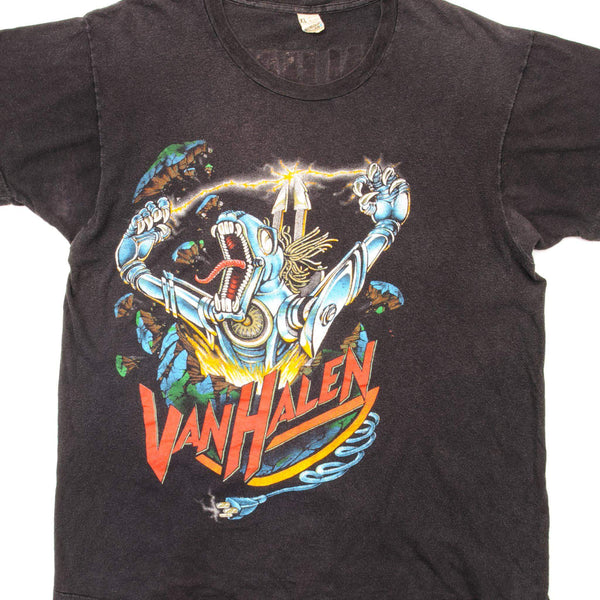 VINTAGE VAN HALEN TEE SHIRT KICK ASS 1986 SIZE LARGE MADE IN USA