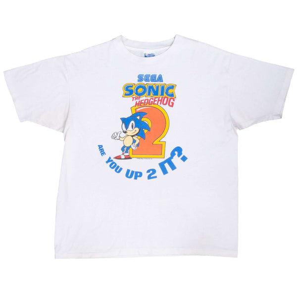 Vintage Sega Sonic The Hedgehog Sega 1992 Tee Shirt Size XL Made In Usa