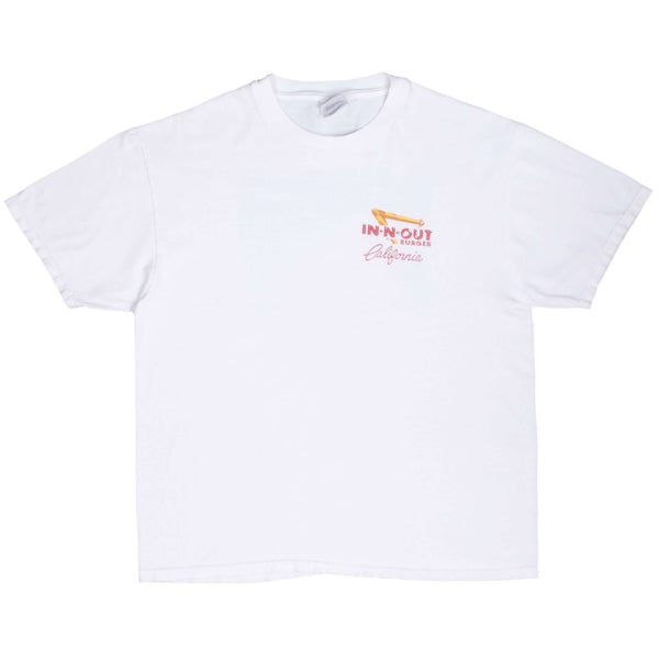 Vintage In N Out Burger California 1990S White Tee Shirt Size Large