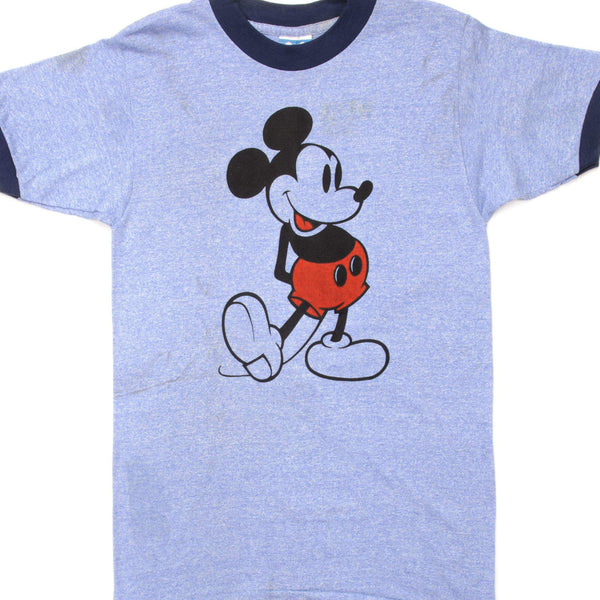 CAMISETA VINTAGE DE DISNEY MICKEY MOUSE TALLA XS FABRICADA EN EE. UU.