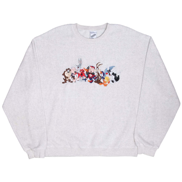 Vintage Looney Tunes Embroidered Sweatshirt 1998 Size Large