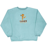 Vintage Disney Tigger Cyan Sweatshirt Size XL 1990S